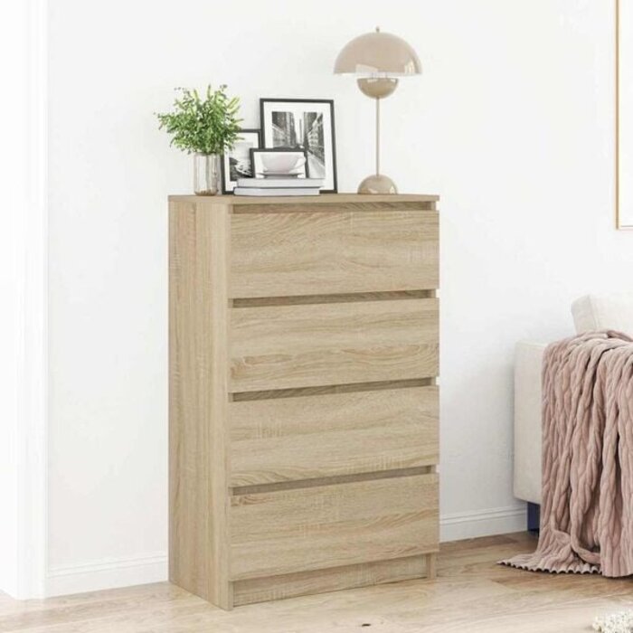 Moderne Kommode Sonoma-Eiche 60x98,5 cm - 34% Rabatt