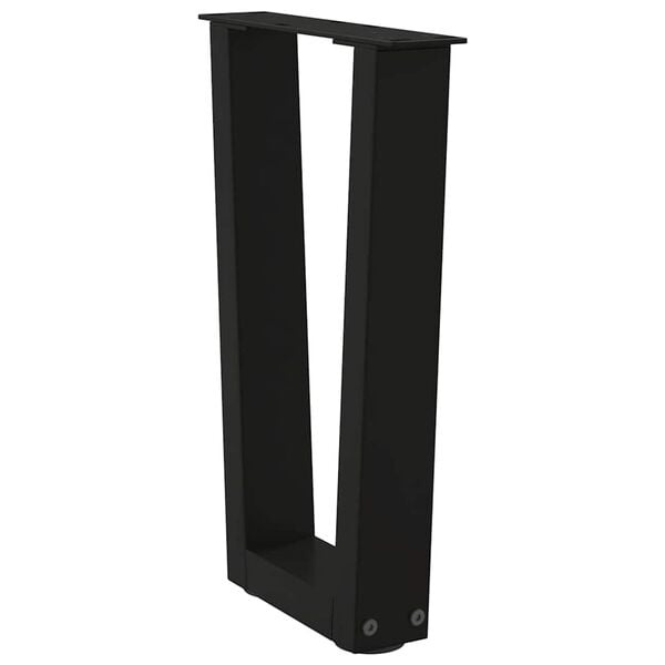 Couchtischbeine V-Form Stahl Schwarz 28x43cm - 33% Rabatt