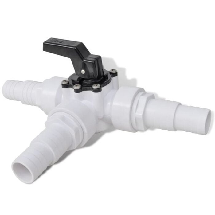 Bypass-Set Pool-Solarheizung Weiß-Schwarz S - 31% Rabatt