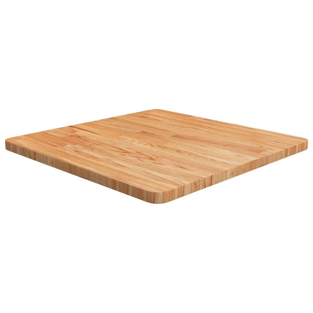 Massive Eichenholz-Tischplatte 60x60 cm, hellbraun - 34% Rabatt