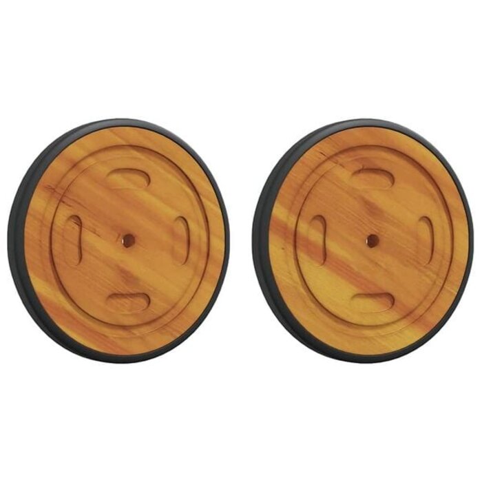 Vidaxl Ersatzräder für Sonnenliegen Akazie 20,5 cm, 2er Set - 30% Rabatt