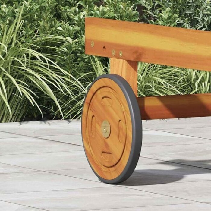 Vidaxl Ersatzräder für Sonnenliegen Akazie 20,5 cm, 2er Set - 30% Rabatt