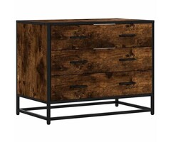 Moderne Kommode in Eiche Rauchfarben, 70x41x56 cm - 34% Rabatt