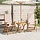 2er Set Klappbare Gartenstühle, Akazienholz, Creme - 35% Rabatt