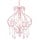 Deckenleuchte Perlen rosa 24x32cm - 35% Rabatt