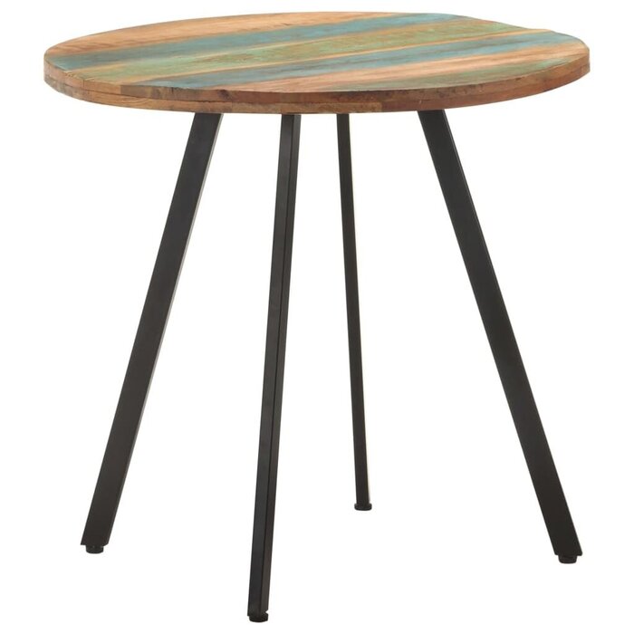 Runder Esstisch Altholz 80 cm - Industrieller Look - 39% Rabatt