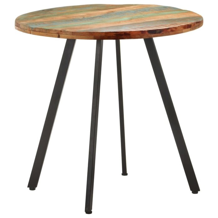 Runder Esstisch Altholz 80 cm - Industrieller Look - 39% Rabatt