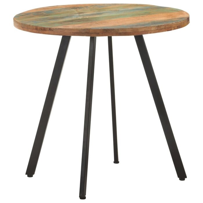 Runder Esstisch Altholz 80 cm - Industrieller Look - 39% Rabatt