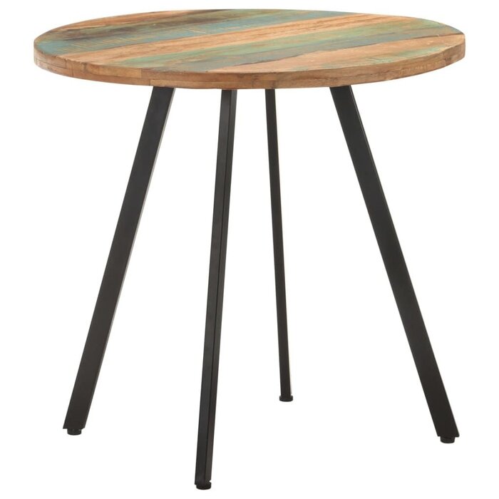 Runder Esstisch Altholz 80 cm - Industrieller Look - 39% Rabatt