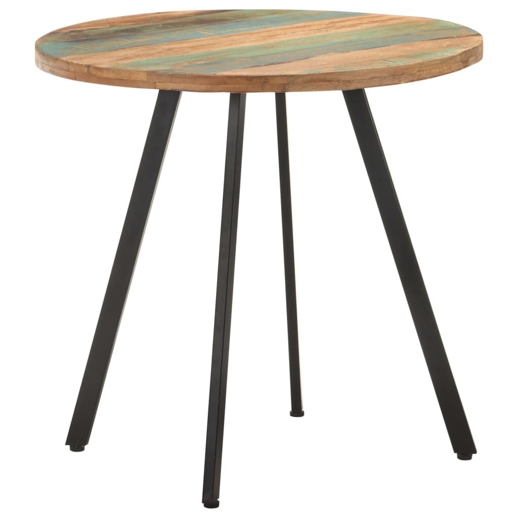 Runder Esstisch Altholz 80 cm - Industrieller Look - 39% Rabatt