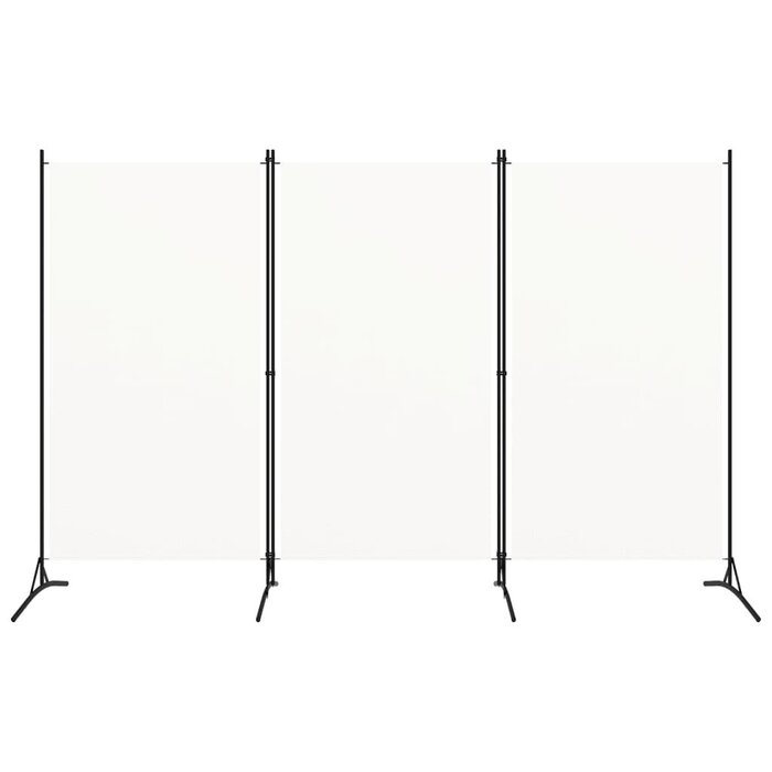 Raumteiler 3 Paneele 260x180cm Weiß Wit zwart M - 33% Rabatt