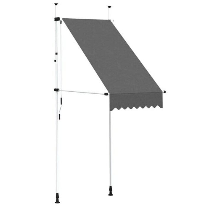 Manuelle Markise 100 cm Anthrazit, Grijs wit, M - 34% Rabatt
