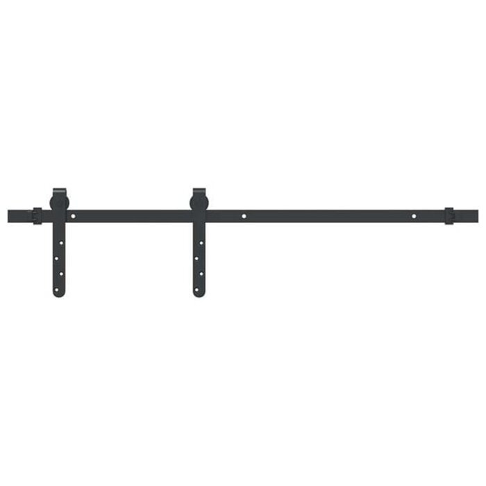 Vidaxl Schiebetürbeschlag-Set 91 cm Schwarz M - 31% Rabatt