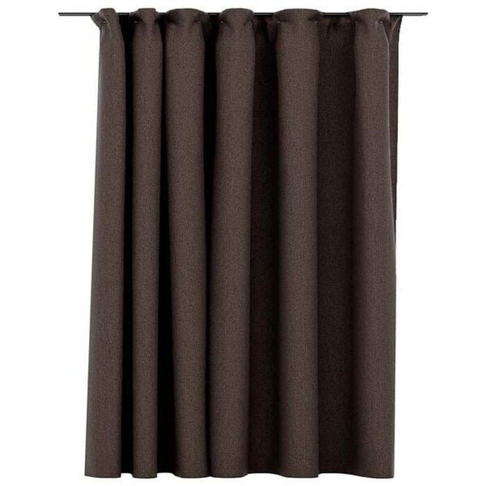 Vidaxl Verdunkelungsvorhang Leinenoptik Taupe 290x245cm - 33% Rabatt