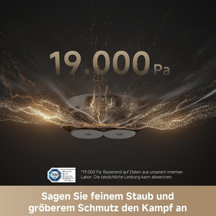 Dreame Saug- und Wischroboter L40s Pro Ultra, 19.000 Pa, Schwarz - 35% Rabatt