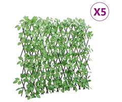Vidaxl 5x Künstliche Efeu-Hecke, ausziehbar, Groen hout, M, 34% Rabatt