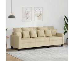 Vidaxl 3-Sitzer Sofa Creme 180 cm - 35% Rabatt - Ausgepackt & Neuwertig