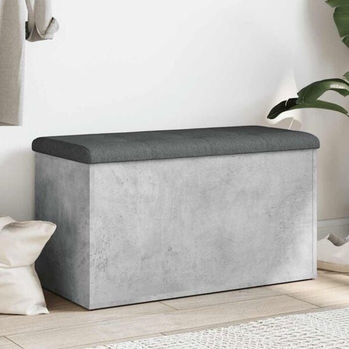 Vidaxl Aufbewahrungsbank in Betongrau - 82x42x45 cm - 34% Rabatt