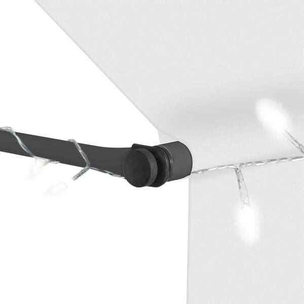 Vidaxl Manuelle Markise 350 cm Creme mit LED - 34% Rabatt
