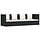 Gartenliege Poly-Rattan Schwarz mit Auflagen - 35% Rabatt