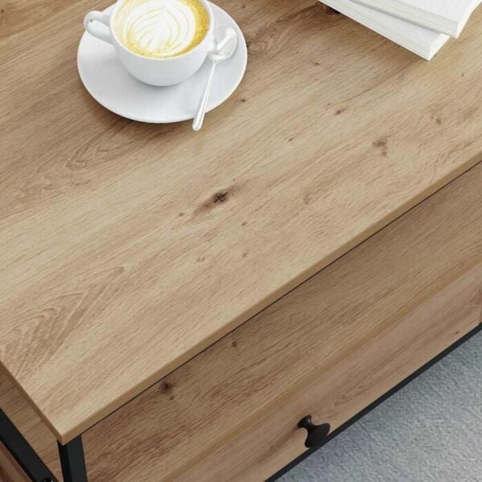 Vidaxl Moderner Couchtisch in Eichenoptik 100 x 51 cm - 34% Rabatt
