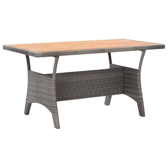 Vidaxl Gartentisch Akazienholz & Rattan 120x70cm - 35% Rabatt