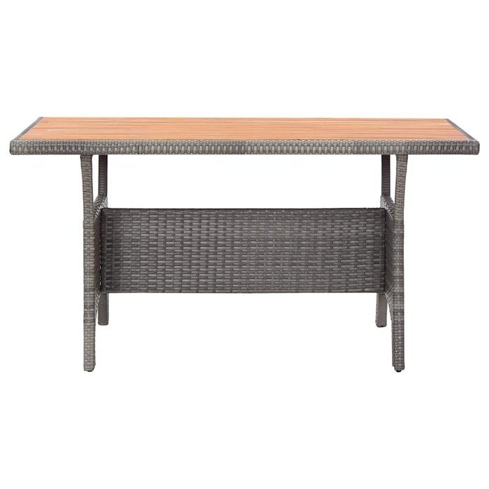 Vidaxl Gartentisch Akazienholz & Rattan 120x70cm - 35% Rabatt