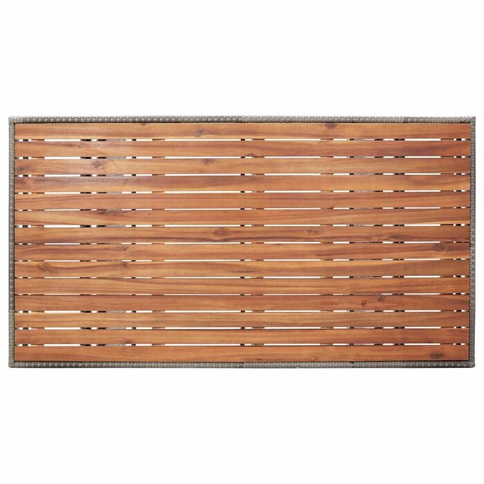 Vidaxl Gartentisch Akazienholz & Rattan 120x70cm - 35% Rabatt