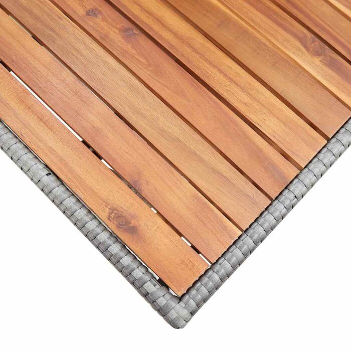 Vidaxl Gartentisch Akazienholz & Rattan 120x70cm - 35% Rabatt