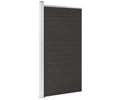 Vidaxl WPC-Sichtschutzelement, Schwarz, 95x186 cm, L - 35% Rabatt