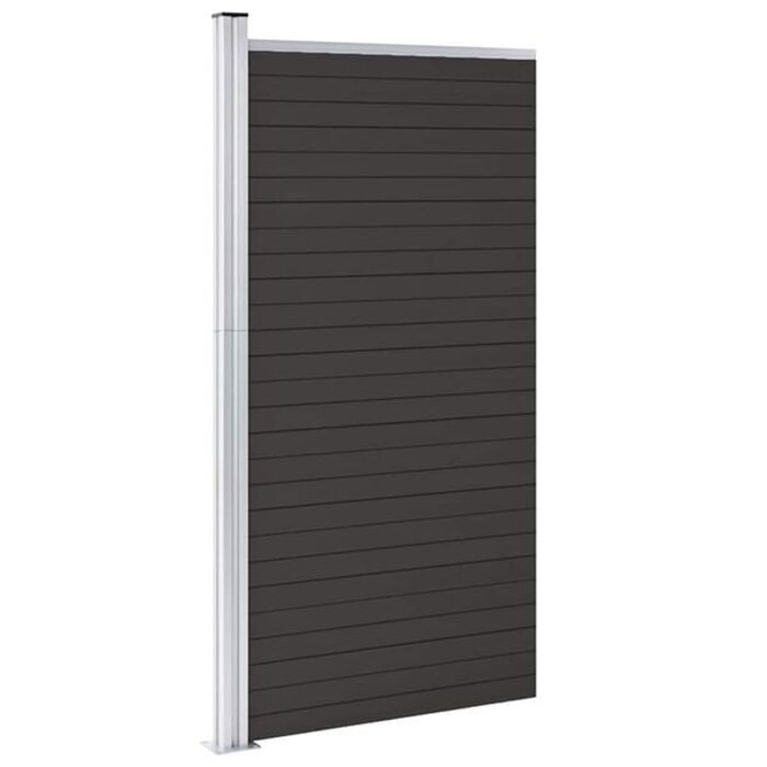 Vidaxl WPC-Sichtschutzelement, Schwarz, 95x186 cm, L - 35% Rabatt
