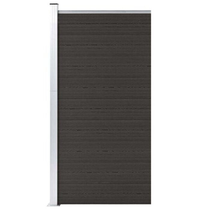 Vidaxl WPC-Sichtschutzelement, Schwarz, 95x186 cm, L - 35% Rabatt