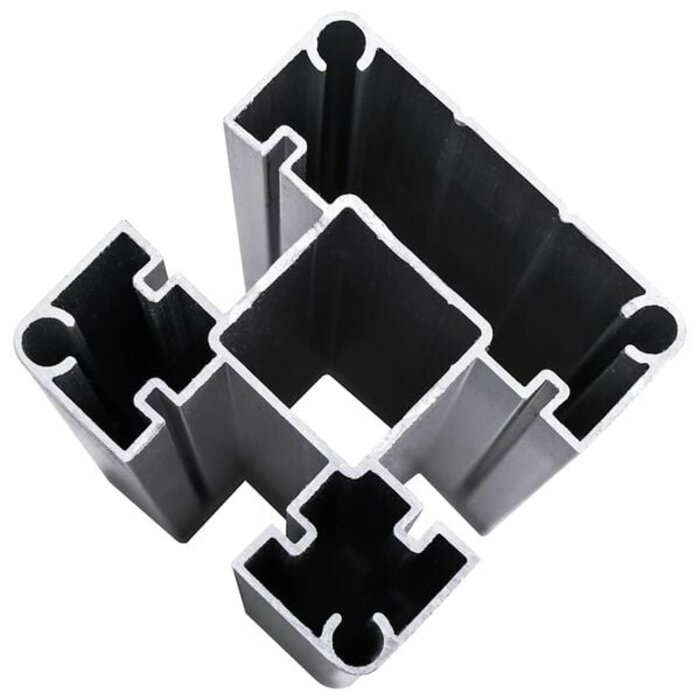 Vidaxl WPC-Sichtschutzelement, Schwarz, 95x186 cm, L - 35% Rabatt