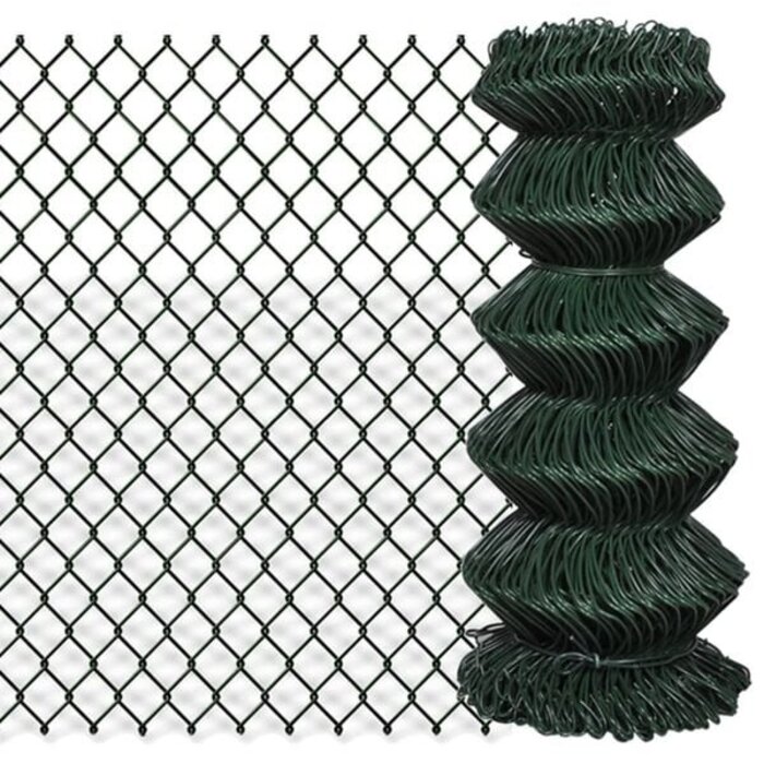 Vidaxl Drahtgitterzaun PVC-beschichtet grün 0,8 x 25 m - 34% Rabatt