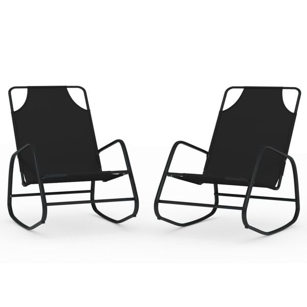 Vidaxl 2er Set Schaukelliege Schwarz L - 34% Rabatt