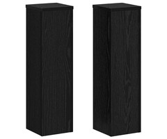Vidaxl 2er-Set Pflanzenständer Schwarz Eiche 60 cm - 27% Rabatt
