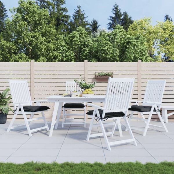 Vidaxl 4er-Set Stuhlkissen 40x40x7 cm Schwarz - 31% Rabatt