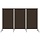 Spanische Wand 260x180 cm Braun Raumteiler - 32% Rabatt