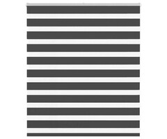 Vidaxl Doppelrollo Zebra 130x100 cm Schwarz - 31% Rabatt auf Retourenware