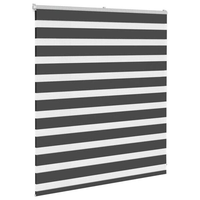 Vidaxl Doppelrollo Zebra 130x100 cm Schwarz - 31% Rabatt auf Retourenware
