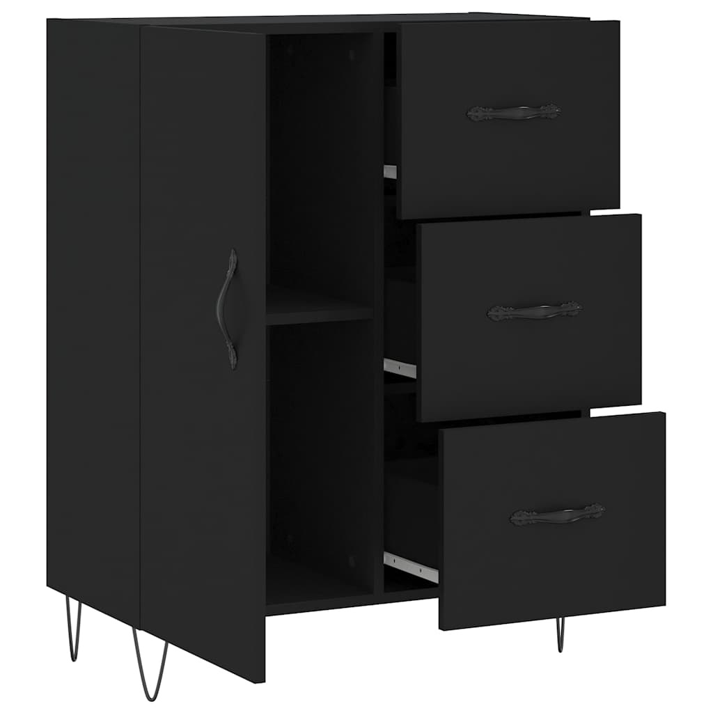 Vidaxl Schwarzes Sideboard 69,5x34x90 cm - Jetzt 34% Rabatt sichern
