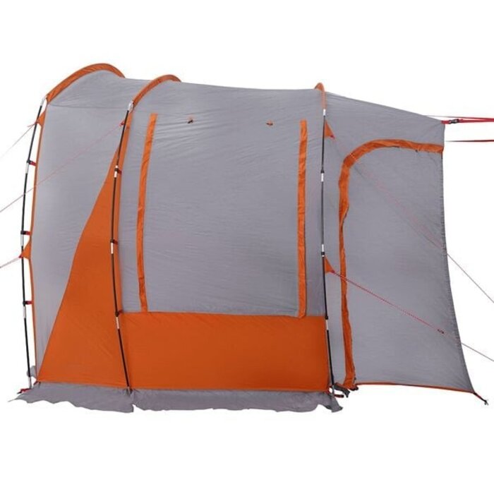 Vidaxl Autozelt für 4 Personen - Wasserdicht - Grau/Orange - 35% Rabatt