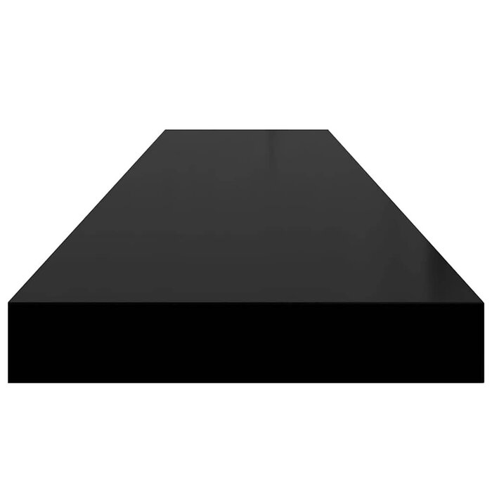 Vidaxl Schwebendes Wandregal-Set, 120 cm, Schwarz, 2 Stück - 33% Rabatt