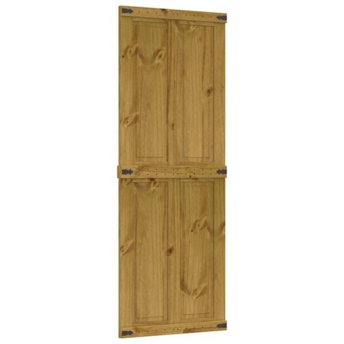 Vidaxl Schiebetür Kiefer Honigbraun 80x210 cm - 35% Rabatt