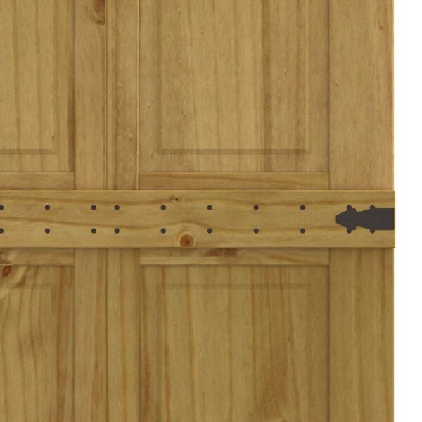 Vidaxl Schiebetür Kiefer Honigbraun 80x210 cm - 35% Rabatt