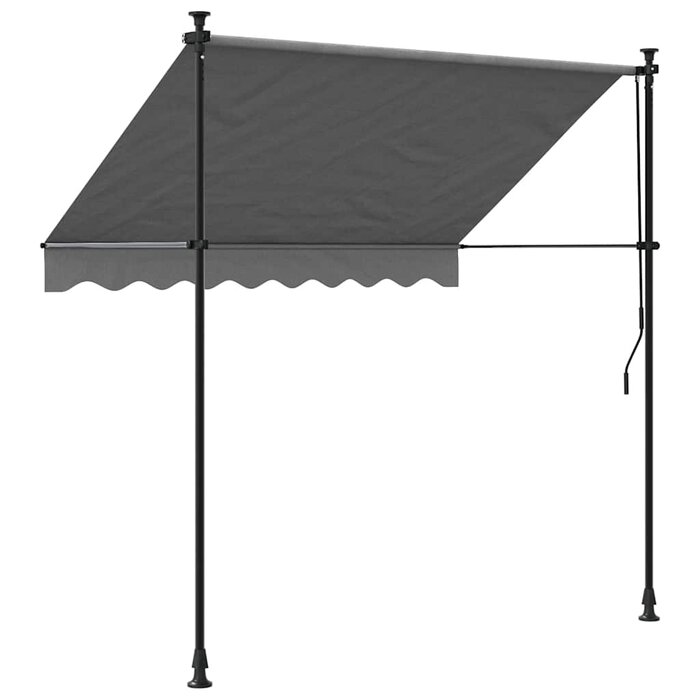 Vidaxl Ausziehbare Markise 200x150 cm in Anthrazit - 35% Rabatt