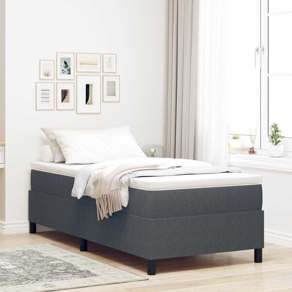 Vidaxl Plattform-Bettgestell 80x200 cm, Dunkelgrau - 34% Rabatt