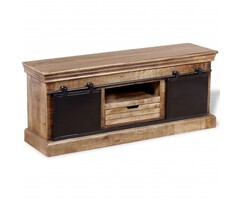 Vidaxl TV-Board aus Mangoholz 110x30x45cm Hout Cl - 35% Rabatt