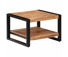 Vidaxl Couchtisch 60x60x40 cm Akazienholz & Eisen - 34% Rabatt - Ausgepackt