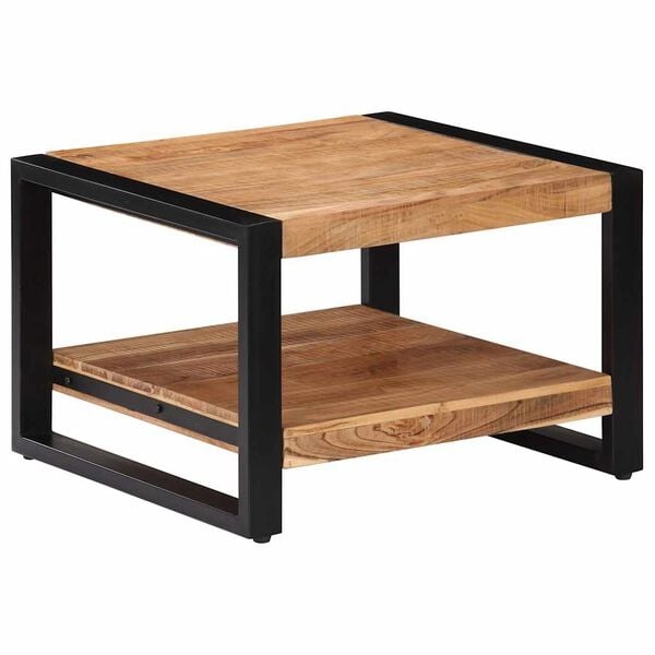 Vidaxl Couchtisch 60x60x40 cm Akazienholz & Eisen - 34% Rabatt - Ausgepackt